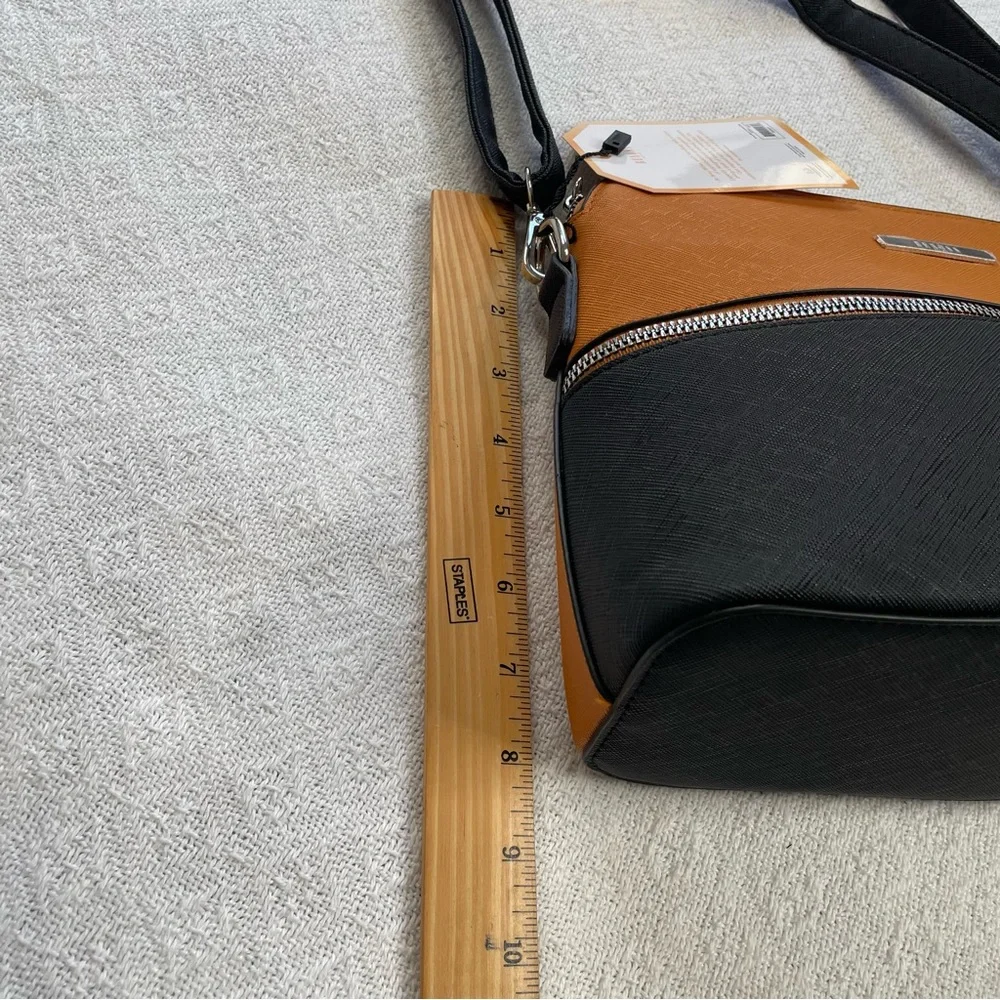 Black and Caramel Crossbody Bag~ Small *NWT‎